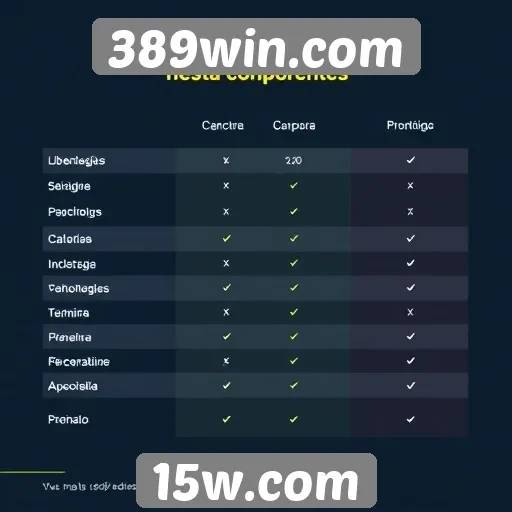 Comparativo entre 389win.com e concorrentes