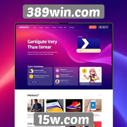 Interface do usuário no 389win.com é intuitiva